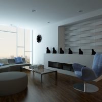 panneau 3d de bambou brillant dans la photo de la chambre