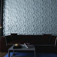 panneau 3d mdf lumineux dans la photo de la chambre