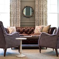 design inhabituel de l'appartement dans la photo de style anglais
