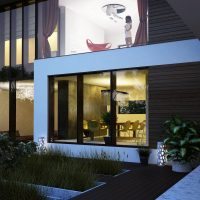 style chalet lumineux dans l'image de style architectural