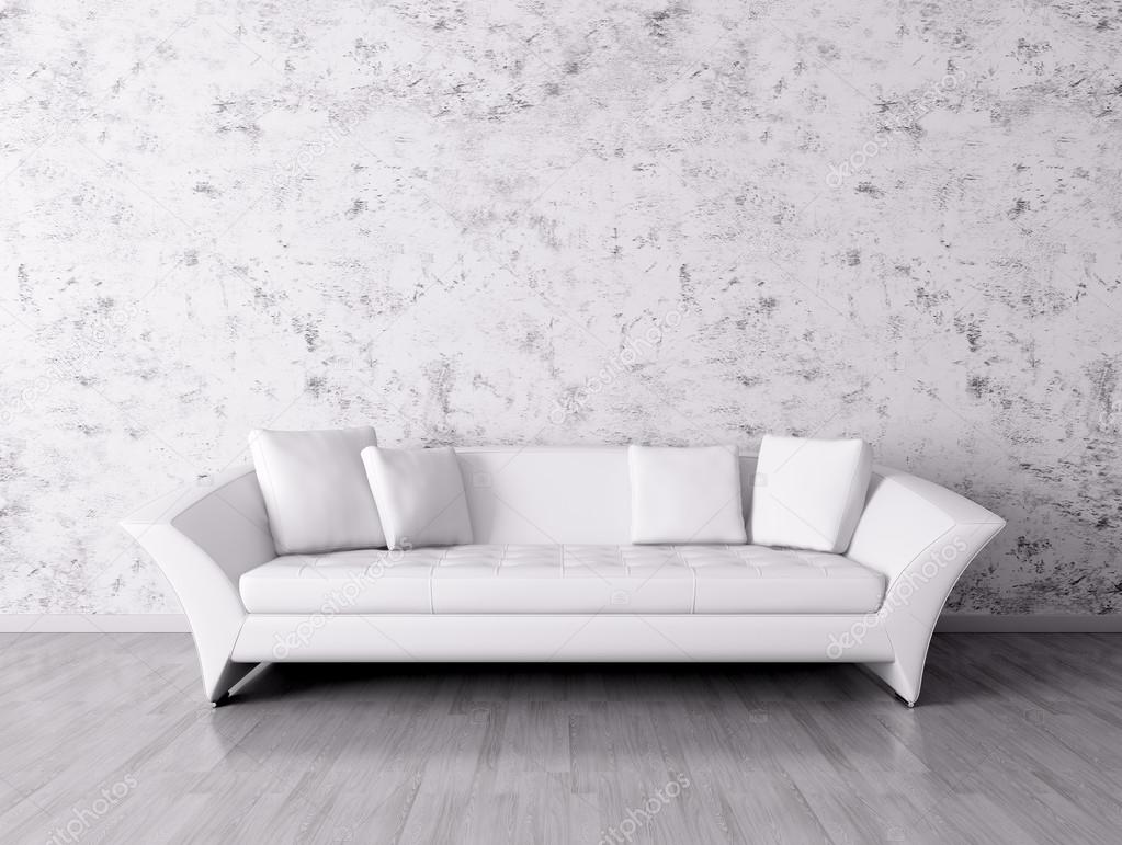 sofá luminoso al estilo de la habitación