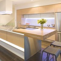 intérieur lumineux de cuisine beige en image de style campagnard