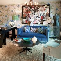 décor lumineux du couloir dans le style de l'éclectisme photo