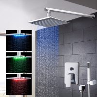 hermoso estilo de un baño con ducha en colores oscuros photo