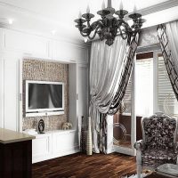 chambre de style lumière dans une photo art déco