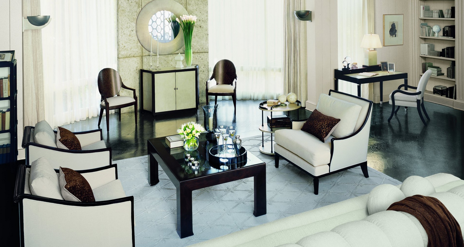intérieur de chambre lumineux de style art déco