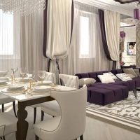 appartement de style lumineux dans une photo d'art de style déco