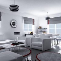 belle image de conception de chambre high-tech