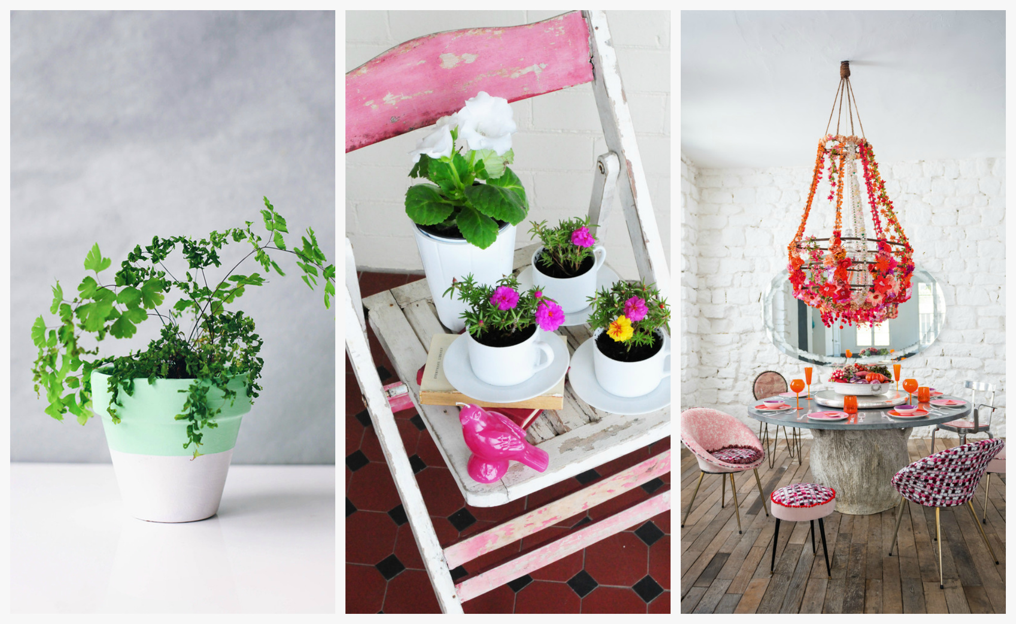 beau décor de printemps dans le style du couloir