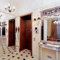 portes sombres en acajou salon design picture