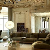 couloir de lumière intérieur en photo de style éclectisme