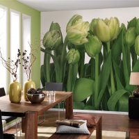 papier peint en bois avec une image dans l'image du couloir