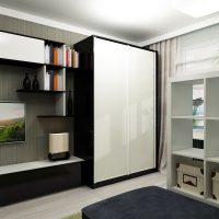 petit placard dans la photo intérieure de la chambre