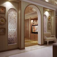 arcade lumineuse à l'intérieur de la cuisine photo