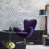 panneau 3d en plastique léger dans la photo du couloir