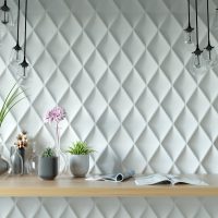 lumière 3d panneau de gypse dans l'image du couloir