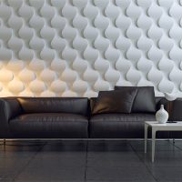 panneau 3d mdf lumineux dans la photo du couloir