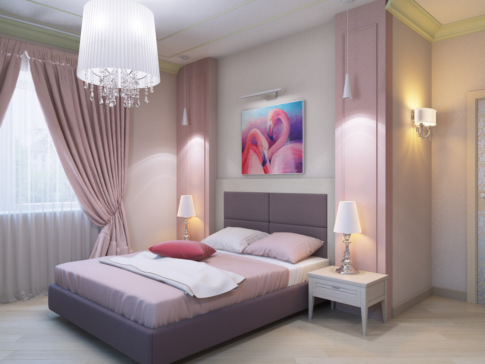 dormitorio oscuro diseño de habitación