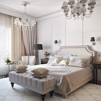 panneau de lumière 3d mdf dans la photo de la chambre