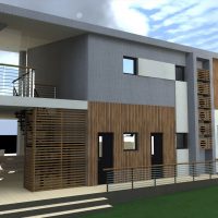 design lumineux d'une maison d'été dans une photo de style architectural