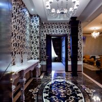 intérieur lumineux de l'appartement en photo d'art de style déco