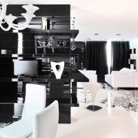 beau style de cuisine en photo couleur noir et blanc