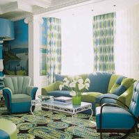 beau couloir style image couleur turquoise