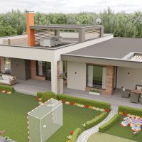 belle conception de la maison dans l'image de style architectural