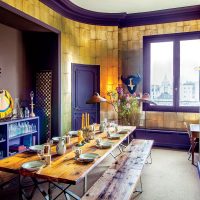 décor lumineux dans le style éclectique de la photo