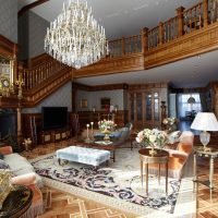 intérieur lumineux de l'appartement à la photo de style anglais