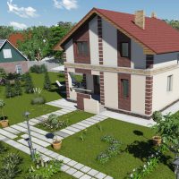 beau style de chalet dans la photo de style architectural