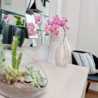 fleurs fraîches dans le style de la photo du salon