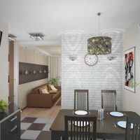 murs blancs dans le style du salon dans le style de la scandinavie photo