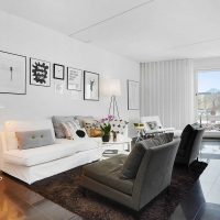 murs blancs dans le style du couloir dans le style de la scandinavie photo