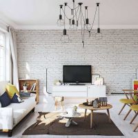 murs blancs dans la conception du couloir dans le style de la scandinavie photo