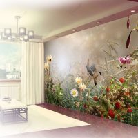 fresques à l'intérieur du couloir avec l'image du paysage photo
