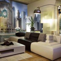 peintures murales dans le style d'un appartement avec une image de la nature