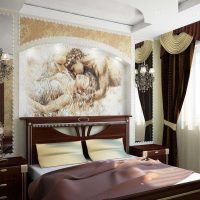 peintures murales dans le décor du couloir avec une image de la nature