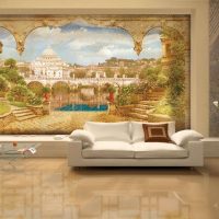 peintures murales de style de paysage photo