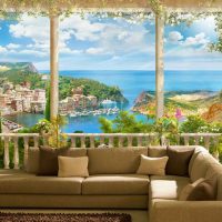 peintures murales de style paysage photo