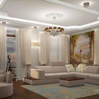 peintures murales dans le décor de la chambre à coucher avec une image de l'image de paysage
