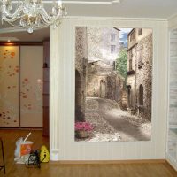 fresques dans le style du couloir avec l'image de la photo de paysage