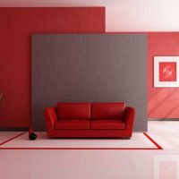 combinaison de rouge avec d'autres couleurs à l'intérieur de l'image du couloir
