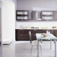 style lumineux de la cuisine de luxe dans la photo de style moderne