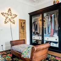 belle décoration de chambre dans le style de boho photo