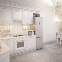 style lumineux de cuisine de luxe dans le style de photo classique