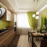design lumineux de la cuisine de luxe dans un style photo classique