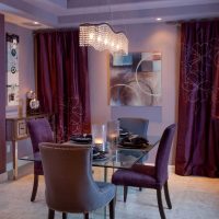 style de couloir magnifique dans l'image violette
