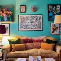 photo de cuisine de style boho lumineux