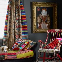belle conception d'une chambre dans le style de boho photo